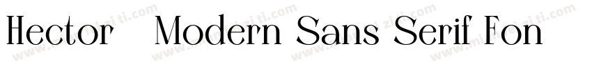 Hector   Modern Sans Serif Font fam字体转换
